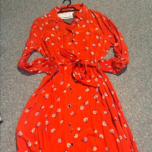 NWT Kaffe Kaobina Long Sleeve Floral Dress size 12 - Picture 14 of 14